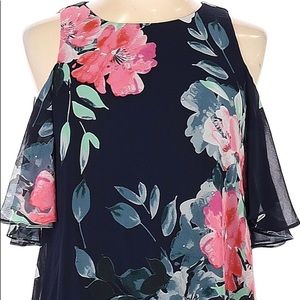 Eliza J dress with cold shoulder detail